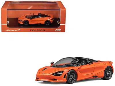 Cm Models Mclaren 750s Spider Orange With Black Accents 1/64 Diecast Model Car By