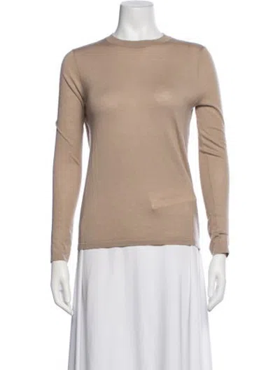 Pre-owned Co Cashmere Crew Neck Top In Purple