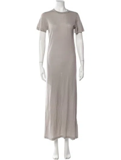 Pre-owned Co Cashmere Long Dress In Grey