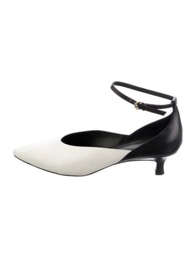 Pre-owned Co Leather Lorblock Pattern Pumps In Black/neutrals