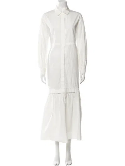 Pre-owned Co Long Dress In White