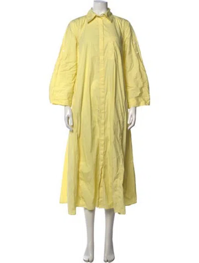 Pre-owned Co Long Dress In Yellow