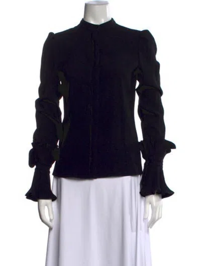 Pre-owned Co Long Sleeve Top In Black