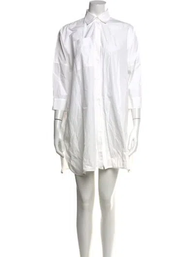 Pre-owned Co Mini Dress In White