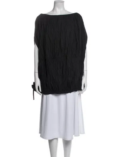 Pre-owned Co Off-the-shoulder Sleeveless Top In Blue