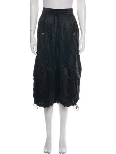 Pre-owned Co Silk Wide Leg Pants In Black