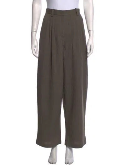 Pre-owned Co Wide Leg Pants In Neutrals