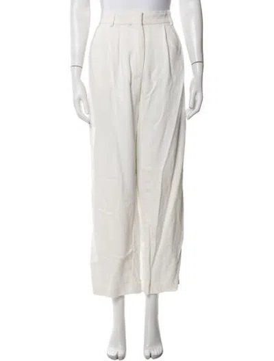 Pre-owned Co Wide Leg Pants In Neutrals/white