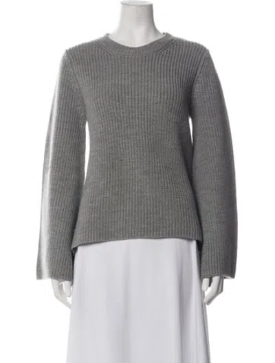 Pre-owned Co Wool Crew Neck Sweatshirt In Grey
