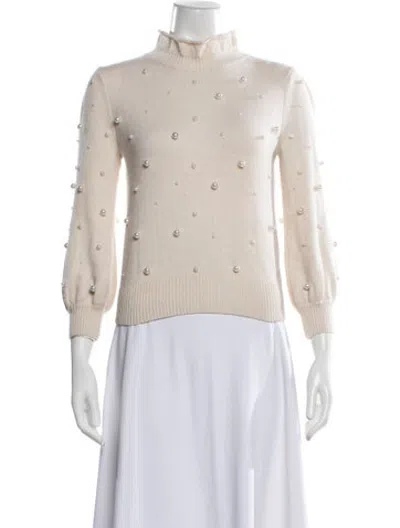 Pre-owned Co Wool Patterned Sweater In Neutrals