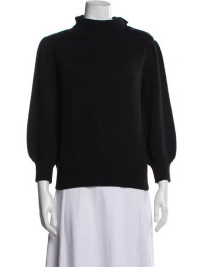 Pre-owned Co Wool Turtleneck Sweater In Black