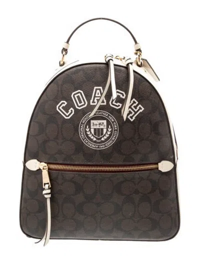 Pre-owned Coach Backpack In Brown