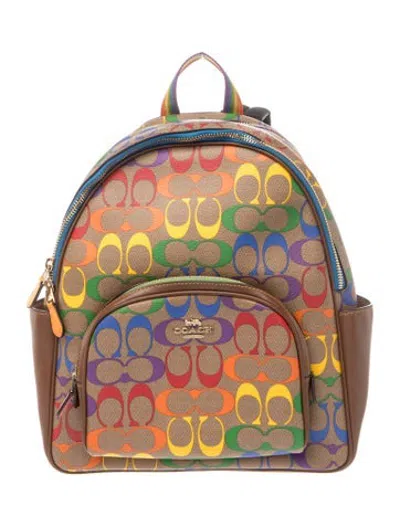 Pre-owned Coach Backpack In Neutrals