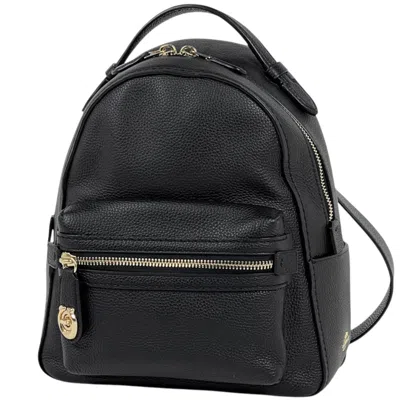 Pre-owned Coach Black Leather Backpack ()