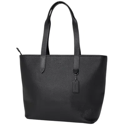 Pre-owned Coach Black Leather Tote Bag ()