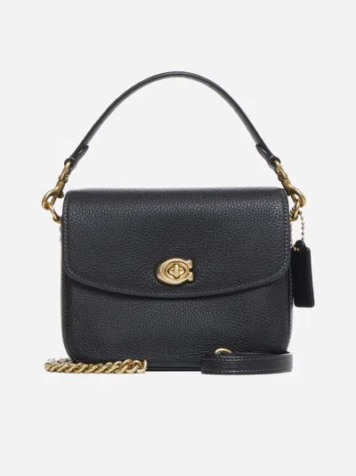 Coach Cassie 19 Leather Crossbody Bag In Black