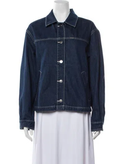 Pre-owned Coach Denim Jacket In Blue