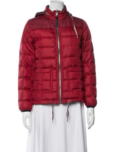 Pre-owned Coach Down Jacket In Red
