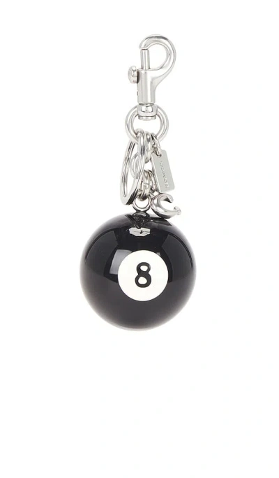 Coach Eight Ball Bag Charm In Black