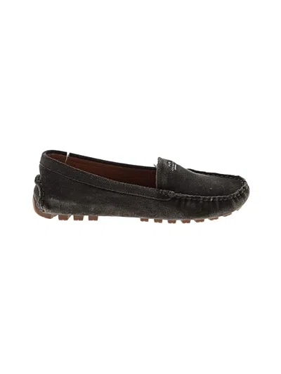 Pre-owned Coach Flats In Black