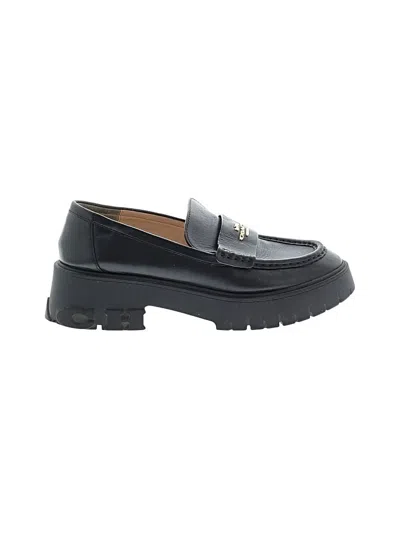 Pre-owned Coach Flats In Black