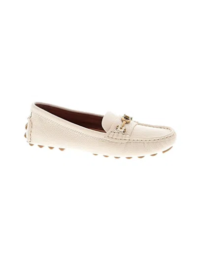 Pre-owned Coach Flats In White