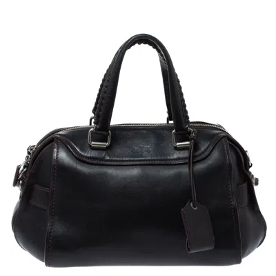 Coach Leather Ace Satchel In Black