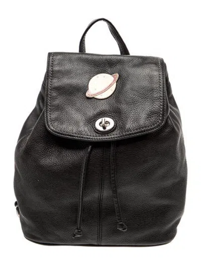 Pre-owned Coach Leather Backpack In Black