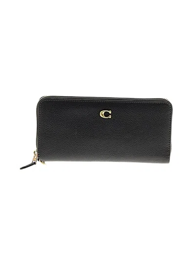 Pre-owned Coach Leather Wallet In Black