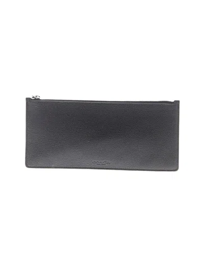 Pre-owned Coach Leather Wallet In Black