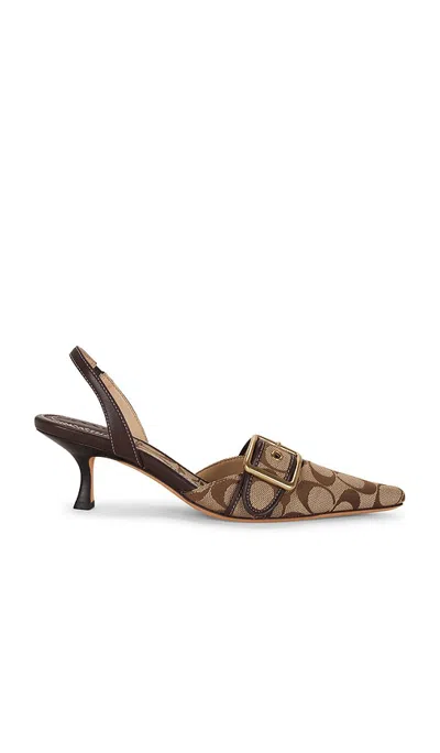 Coach Margot Slingback Pump In Brown