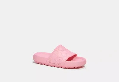 Coach Outlet Sport Slide In Signature In Pink