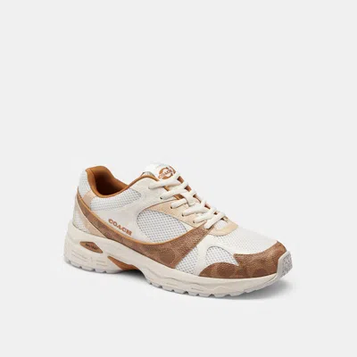 Coach Outlet Sport Sneaker In Signature Canvas In White