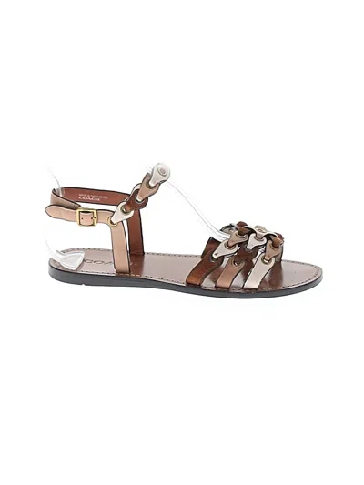 Pre-owned Coach Sandals In Brown