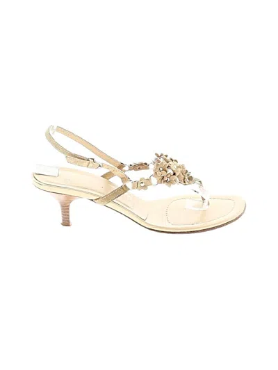 Pre-owned Coach Sandals In Ivory