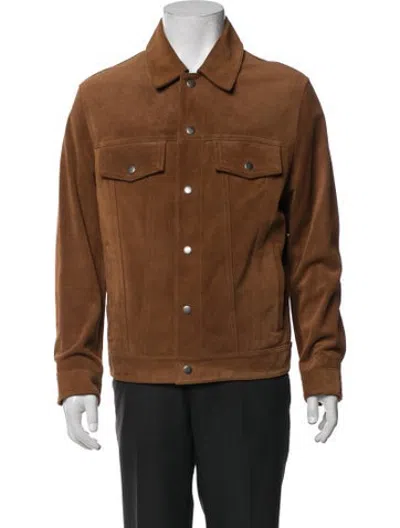Pre-owned Coach Suede Jacket In Brown