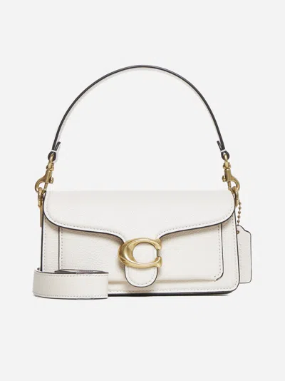 Coach Tabby Pebbled-leather Shoulder Bag In Chalk