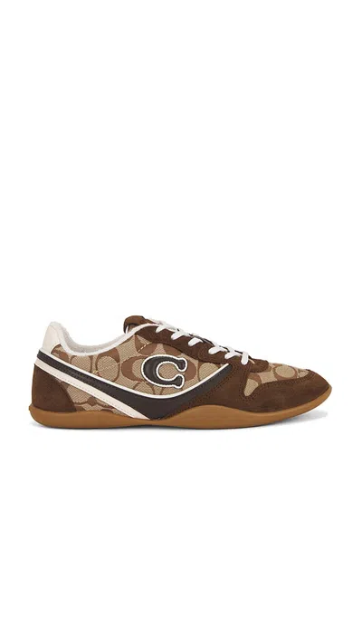 Coach Track Sneaker In Brown