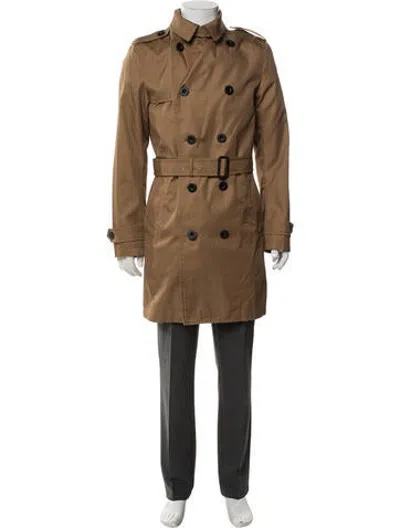 Pre-owned Coach Trench Coat In Neutrals