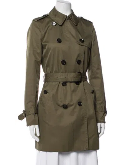 Pre-owned Coach Trench Coat In Neutrals