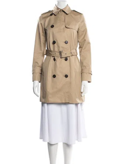 Pre-owned Coach Trench Coat In Neutrals