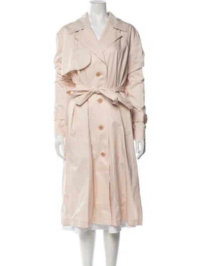 Pre-owned Coach Trench Coat In Neutrals/pink