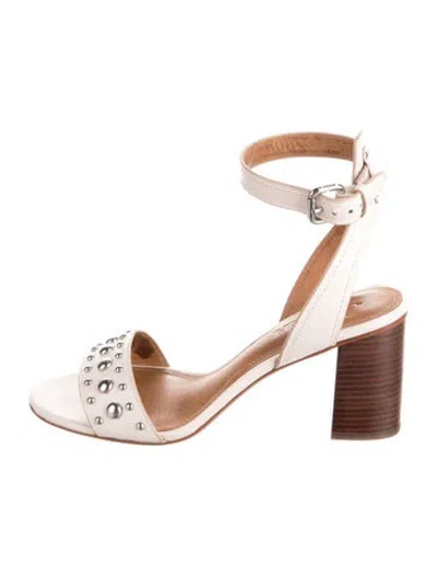 Pre-owned Coach Vegan Leather Sandals In Multicolor