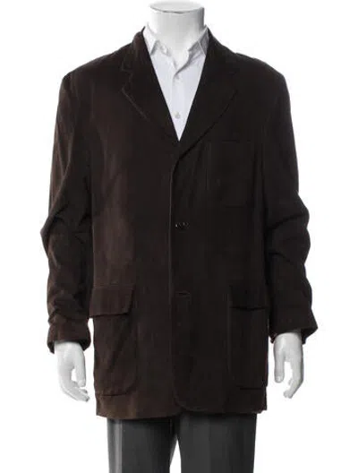 Pre-owned Coach Vintage Suede Jacket In Brown