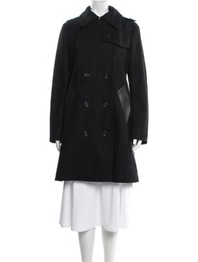 Pre-owned Coach Wool Coat In Black