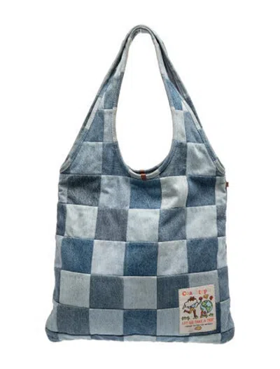 Pre-owned Coachtopia Denim Shoulder Bag In Blue