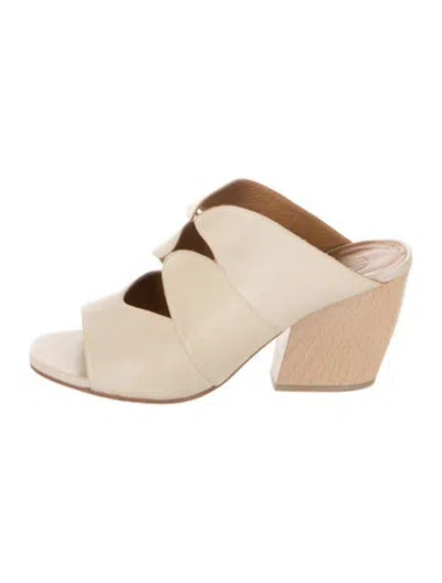 Pre-owned Coclico Leather Sandals In Neutrals