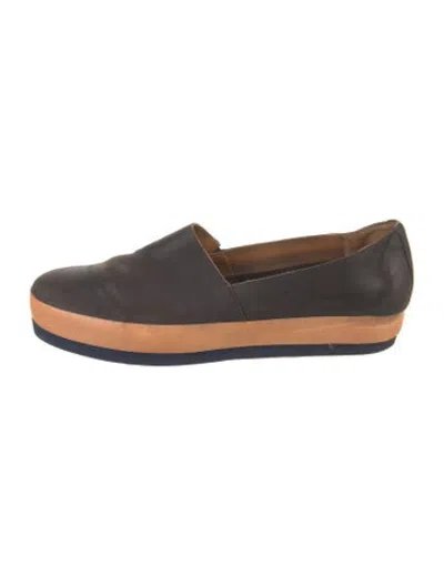 Pre-owned Coclico Suede Flats In Grey