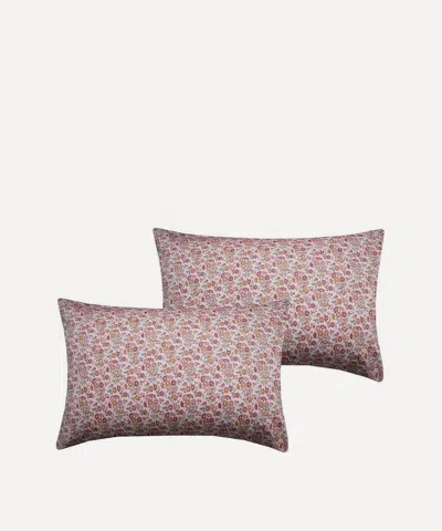 Coco & Wolf Capel Floret Pillowcase Set Of 2 In Pink