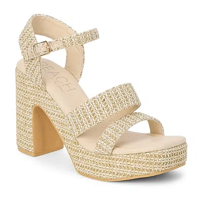 Coconuts By Matisse Womens Alessia Heeled Sandals In Animal Print